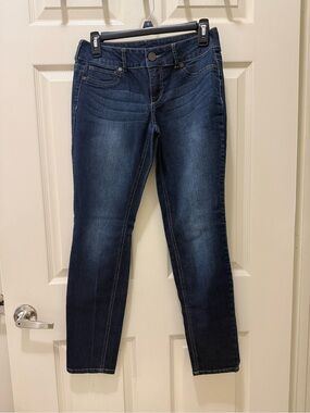 Maurices Dark Blue Skinny Jeans - Stretch Indigo Wash